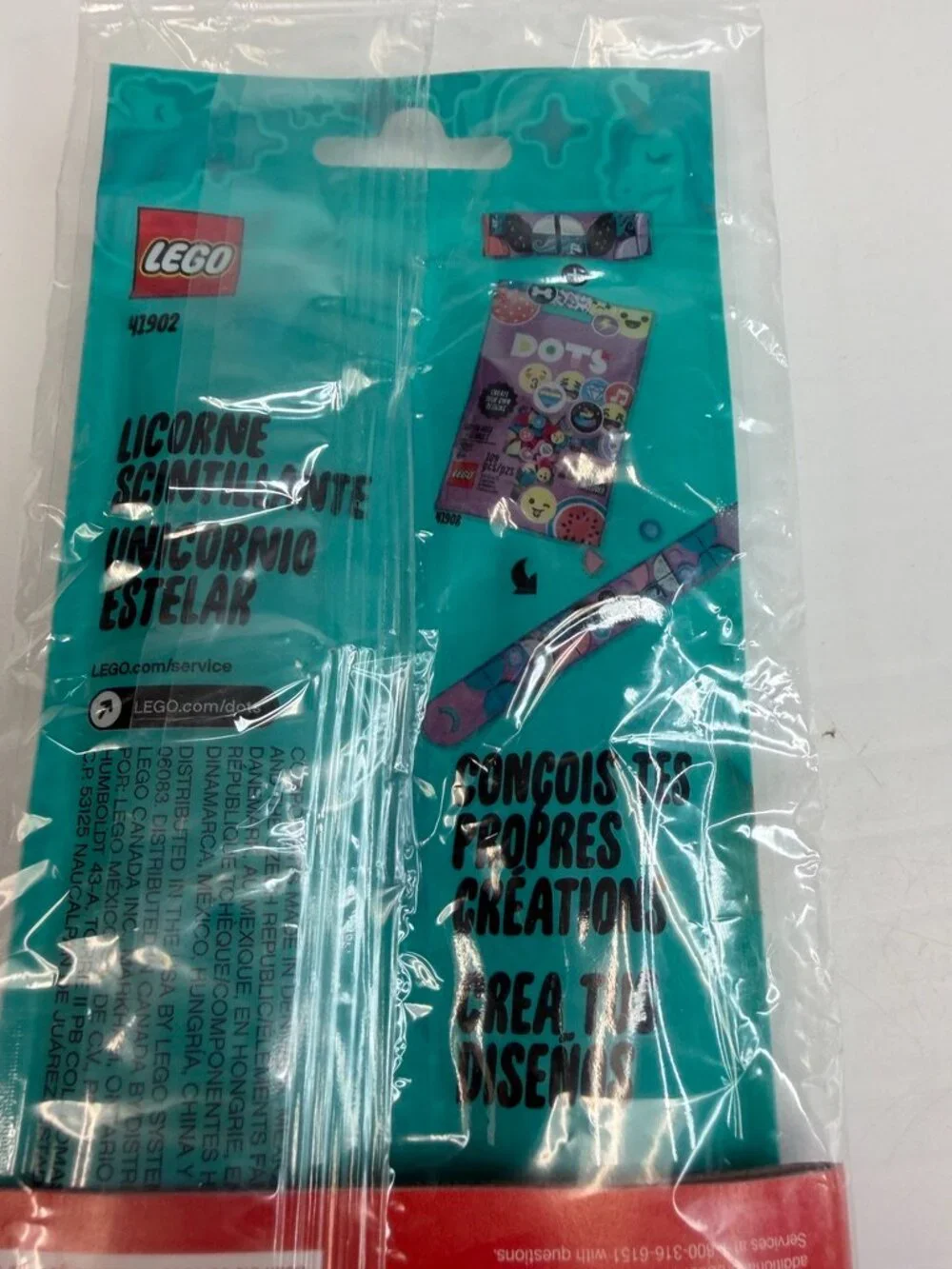 Lego Sparkly Unicorn Bracelet 41902 Dots Set Bonus 41908 Toy Collect Party Ni - Picture 5 of 6